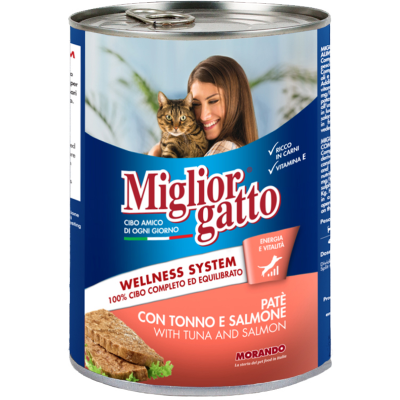 LEV Gatto Lattine Tonno E Aloe 140 Gr – 12 Lattine, Alimento Complementare Umido Per Gatti Adulti – Pausa Gustosa O Topping Sulle Crocchette