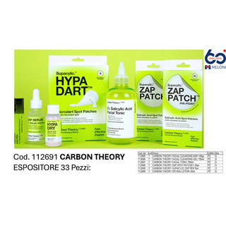 CARBON THEORY SALICYLIC ACID ESPOSITORE DA BANCO 33 PEZZI MISTI