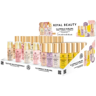 ROYAL BEAUTY ILLUMINANTI VISO, CORPO ESPOSTITORE DA BANCO 40 PEZZI MISTI