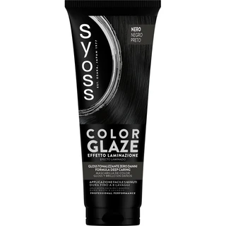 SYOSS COLOR GLAZE MASCHERA COLORANTE NERO TUBO DURATA FINO A 8 LAVAGGI 130 ML