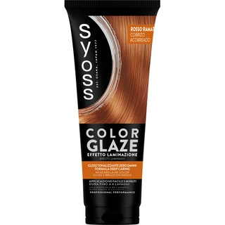 SYOSS COLOR GLAZE MASCHERA COLORANTE ROSSO RAMATO DURATA FINO A 8 LAVAGGI TUBO 130 ML