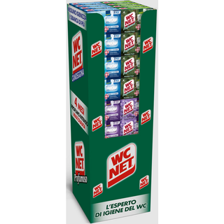 WC NET TAVOLETTA SOLIDA x 4 ESPOSITORE 72 PEZZI MISTI: 