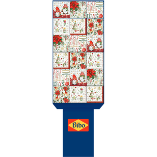 BIBO ESPOSITORE TOVAGLIOLI 20 PEZZI 33x33 2 VELI 252 PACCHI ASSORTITI 