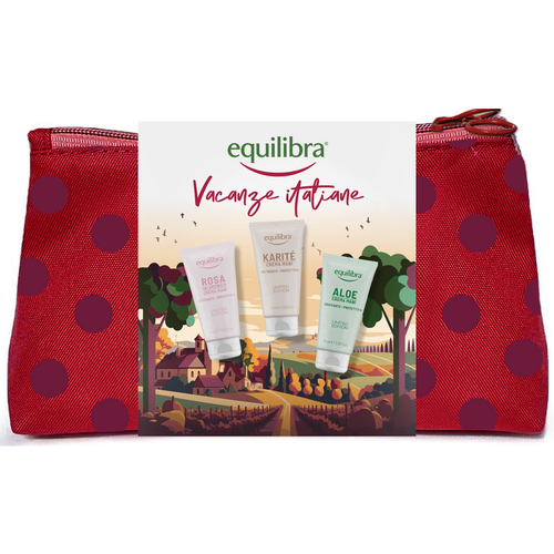 EQUILIBRA CONFEZIONE POCHETTE 3 CREME MANI 75 ML - ROSA, KARITE', ALOE