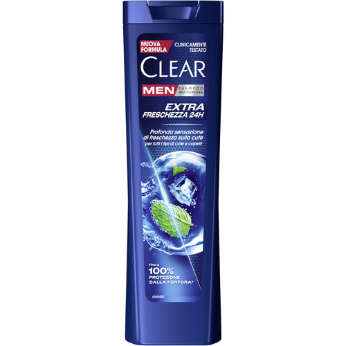 CLEAR MEN SHAMPOO ANIFORFORA EXTRA FRESCHEZZA 24H TUTTI I TIPI DI CUTE E CAPELLI 225 ML CLEAR MEN SHAMPOO ANIFORFORA EXTRA FRESCHEZZA 24H TUTTI I TIPI DI CUTE E CAPELLI 225 ML