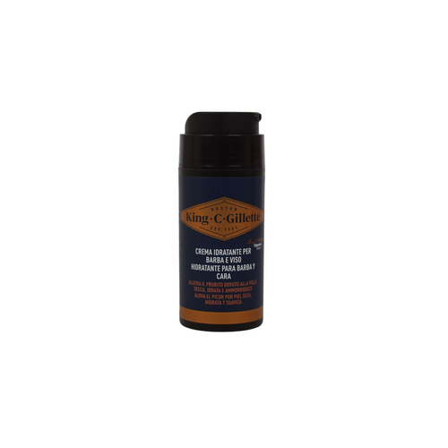 KING C GILLETTE CREMA IDRATANTE PER BARBA e VISO 100 ML