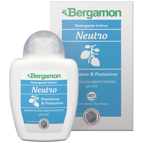 BERGAMON DETERGENTE INTIMO NEUTRO pH4,5 FRESCHEZZA & PROTEZIONE 250 ML