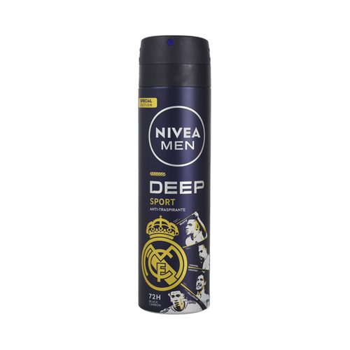 NIVEA MEN DEODORANTE SPRAY DEEP SPORT 72H BLACK CARBON 150 ML