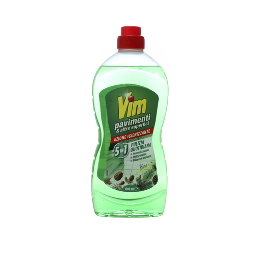 VIM LIQUIDO PAVIMENTI & ALTRE SUPERFICI 5in1 SGRASSANTE PINO 1000 ML 