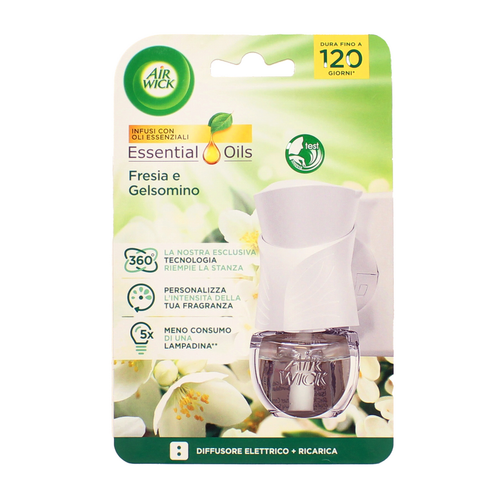 AIRWICK DIFFUSORE ELETTRICO COMPLETO FRESIA e GELSOMINO 