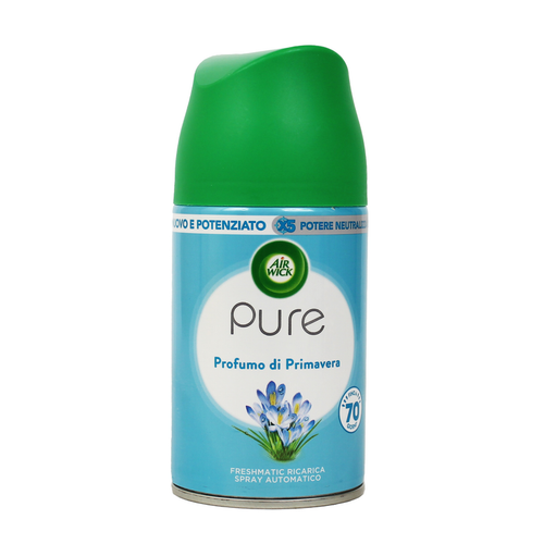 AIRWICK FRESHMATIC SPRAY AUTOMATICO RICARICA 250 ML PURE PROFUMO DI PRIMAVERA