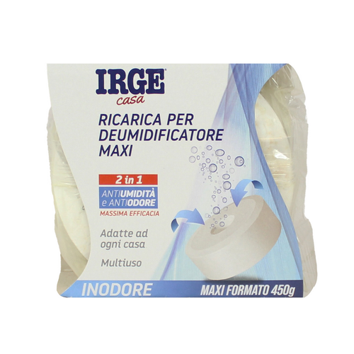 IRGE CASA RICARICA PER DEUMIDIFICATORE 2 IN 1 MAXI 1 TAB 450 grammi INODORE 