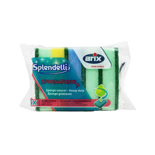 ARIX SPLENDELLI SPUGNE ABRASIVE COLORATE 5 PZ