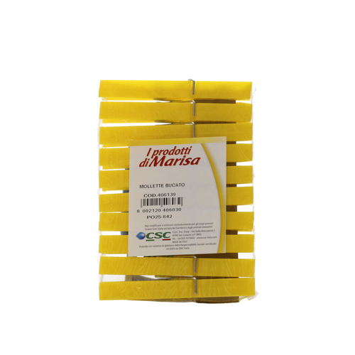 MARISA MOLLETTE BUCATO COLORATE CON MOLLA ANTIRUGGINE 10 PZ 