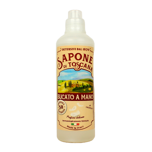 SAPONE DI TOSCANA DETERSIVO LIQUIDO BUCATO A MANO CONCENTRATO CAPI DELICATI E BABY 50 LAVAGGI 1000 ML