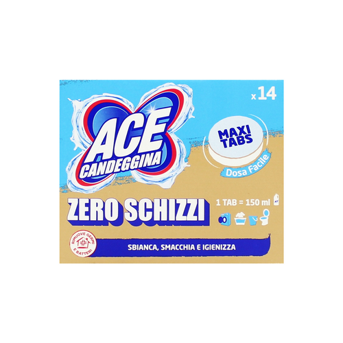ACE CANDEGGINA GREEN PROFUMATA MONODOSI IGIENIZZA CASA E BUCATO MAXI TABS 14 PZ  