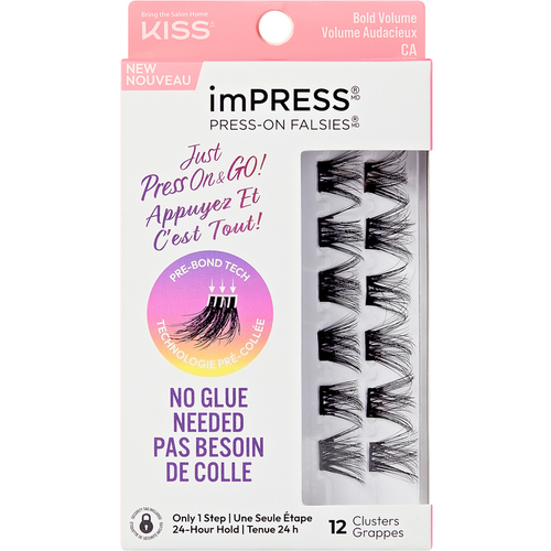 KISS imPRESS BOLD VOLUME 12 CIUFFI CIGLIA FINTE 