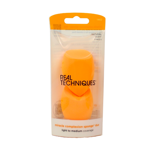 REAL TECHNIQUES 2 MIRACLE COMPLEXION SPONGES - 2 SPUGNETTE VISO PER LIQUIDI E CREME