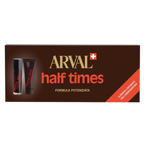ARVAL HALF TIMES OLIO ABBRONZANTE SPF8 5 FIALE DA 10 ML + 5 TUBI FISSANTE RAPIDO DA 10 ML 