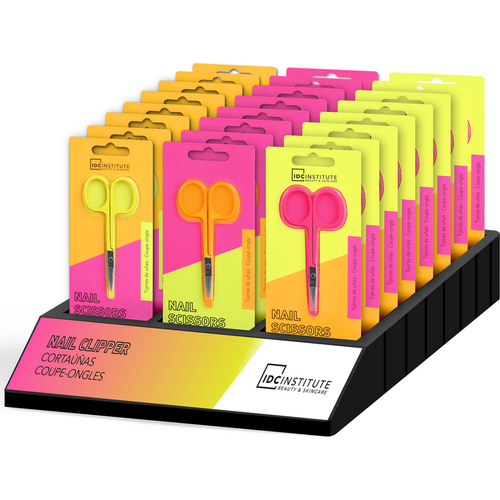 IDC INSTITUTE NEON NAIL SCISSORS FORBICINE ASSORTITE NEI COLORI 