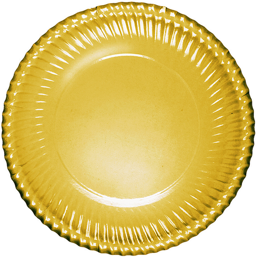 BIBO 6 VASSOI IN CARTONCINO DIAMETRO 30 CM GOLD METALIZZATO