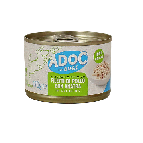 ADOC DOG FILETTI DI POLLO CON ANATRA 170GR