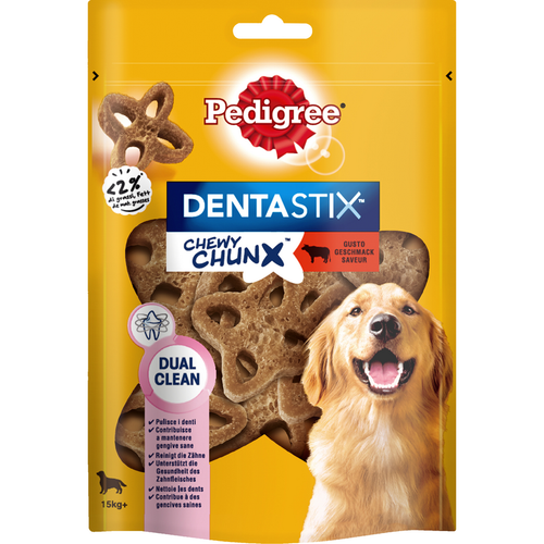 PEDIGREE DENTASTIX CHEWY CHUNX DOG +15kg 68 gr PEDIGREE DENTASTIX CHEWY CHUNX DOG +15kg 68 gr