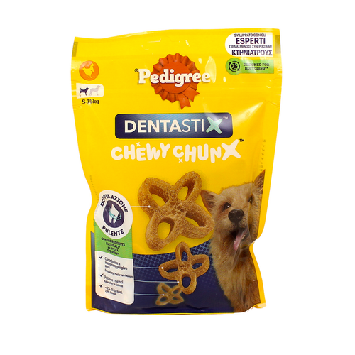 PEDIGREE DENTASTIX CHEWY CHUNX DOG 5-15kg 68gr PEDIGREE DENTASTIX CHEWY CHUNX DOG 5-15kg 68gr