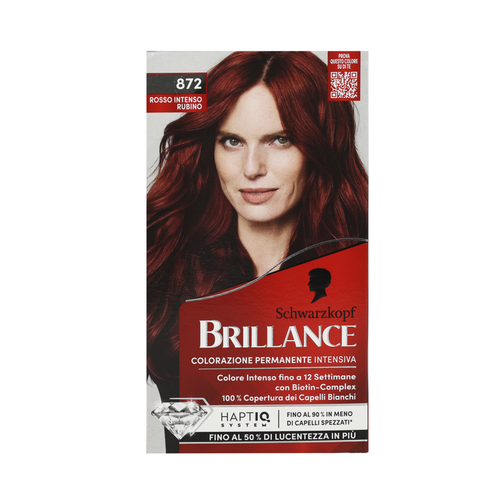 BRILLANCE 872 ROSSO RUBINO INTENSO COLORAZIONE PERMANENTE INTENSIVA FINO A 10 SETTIMANE