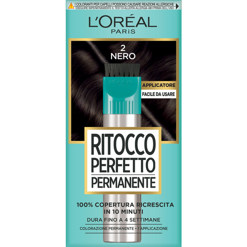 L'OREAL RITOCCO PERFETTO PERMANENTE CON APPLICATORE 2 NERO  L'OREAL RITOCCO PERFETTO PERMANENTE CON APPLICATORE 2 NERO