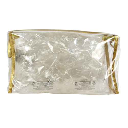 DEFILE' BUSTA TRASPARENTE ORO MISURA 23x14x7 