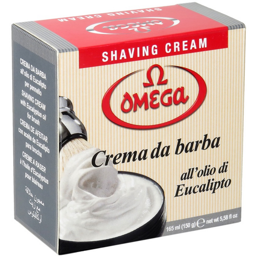 OMEGA CREMA DA BARBA ALL'OLIO DI EUCALIPTO CIOTOLA 150 ML OMEGA CREMA DA BARBA ALL'OLIO DI EUCALIPTO CIOTOLA 150 ML