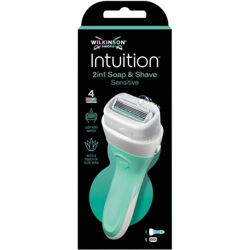 WILKINSON INTUITION SENSITIVE 2in1 SOAP & SHAVE RASOIO