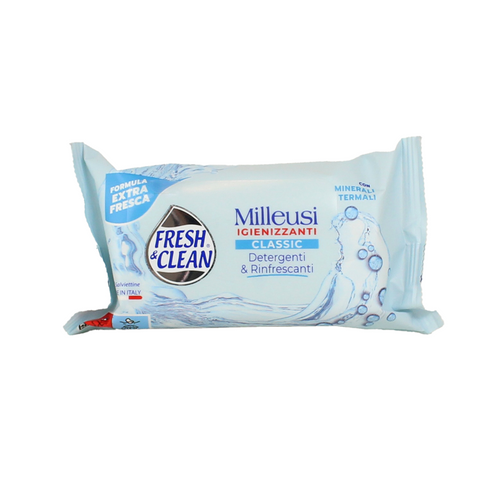 FRESH & CLEAN SALVIETTE MILLEUSI 12 PZ.POCKET IGIENIZZANTE FRESH & CLEAN SALVIETTE MILLEUSI 12 PZ.POCKET IGIENIZZANTE