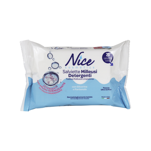 NICE 20 SALVIETTE MILLEUSI DETERGENTE EFFETTO IGIENIZZANTE