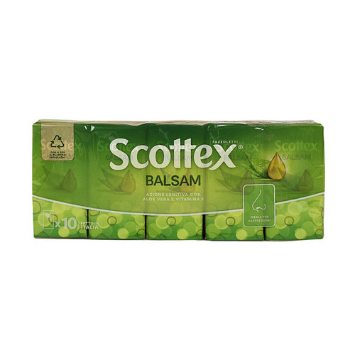 SCOTTEX FAZZOLETTI BALSAM 10 PZ 4 VELI