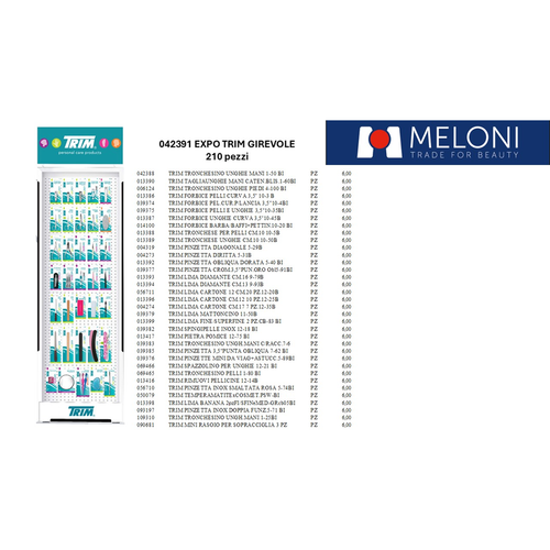 TRIM ESPOSITORE PERSONA DA TERRA 210 PEZZI MISTI