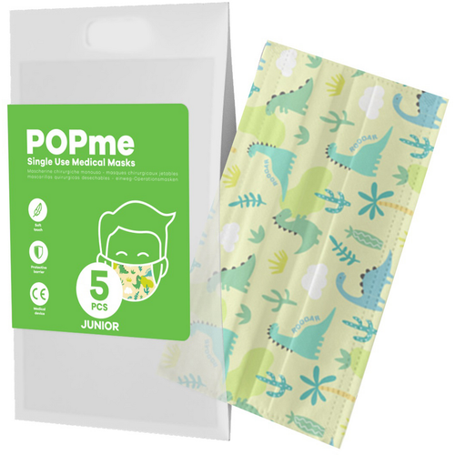 POPme MASCHERINA CHIRURGICA JUNIOR DINO BABY 5 PZ POPme MASCHERINA CHIRURGICA JUNIOR DINO BABY 5 PZ