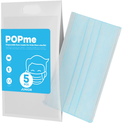 POPme MASCHERINA CHIRURGICA JUNIOR LIGHT BLUE 5 PZ POPme MASCHERINA CHIRURGICA JUNIOR LIGHT BLUE 5 PZ