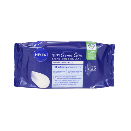 NIVEA VISO 25 SALVIETTE STRUCCANTI CREME CARE    