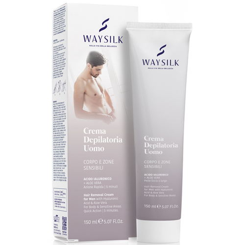 WAYSILK CREMA DEPILATORIA UOMO CORPO e ZONE SENSIBILI TUBO 150 ML