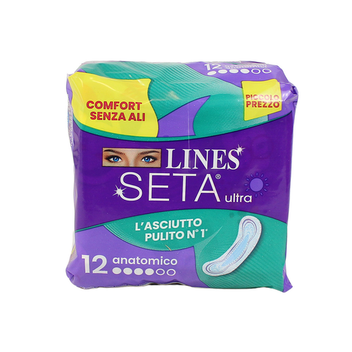 LINES SETA ULTRA ANATOMICO 12 PZ. ASSORBENTI