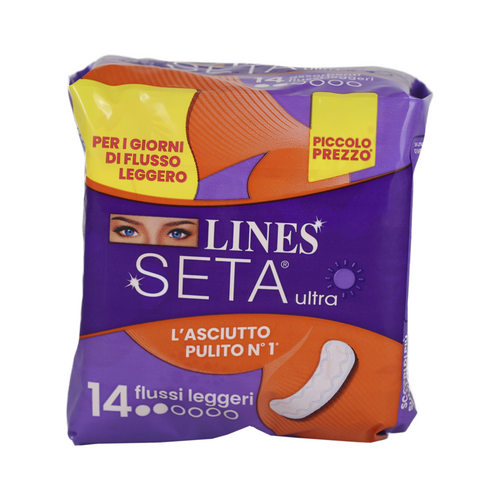 LINES SETA ULTRA FLUSSI LEGGERI 14 PZ. ASSORBENTI