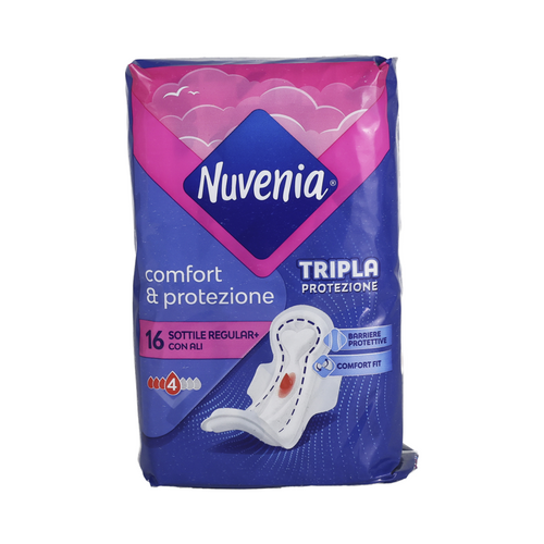 NUVENIA SOTTILE+ CON ALI FLUSSO NORMALE 16 PZ ASSORBENTI