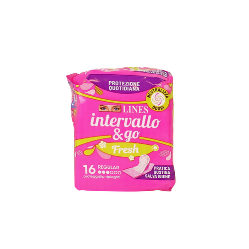 LINES INTERVALLO PROTEGGISLIP RIPIEGATI FRESH 16 PZ. 
