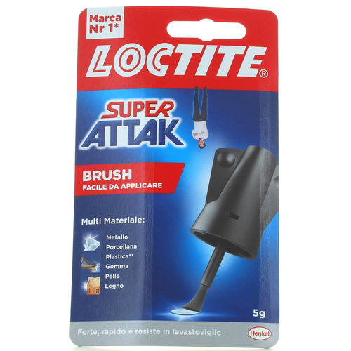 LOCTITE SUPER ATTAK EASY BRUSH 5 GR.CON PENNELLINO  LOCTITE SUPER ATTAK EASY BRUSH 5 GR.CON PENNELLINO