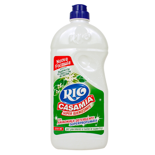 RIO CASAMIA SUPER IGIENIZZANTE PAVIMENTI CON AMMONIACA PROFUMO MENTUCCIA e CITRONELLA DI SICILIA 1250 ML