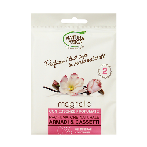 NATURA AMICA 2 BUSTE PROFUMATORE MAGNOLIA PER ARMADI E CASSETTI