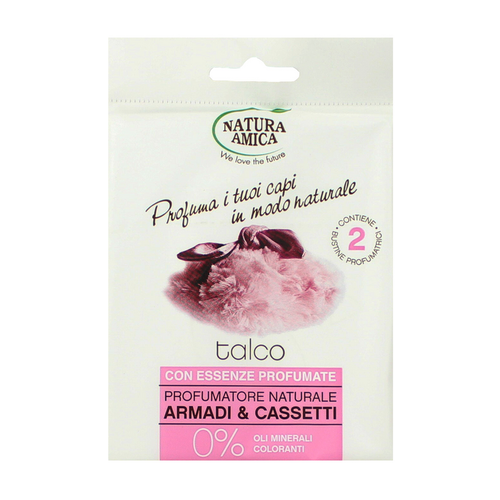 NATURA AMICA 2 BUSTE PROFUMATORE TALCO PER ARMADI E CASSETTI