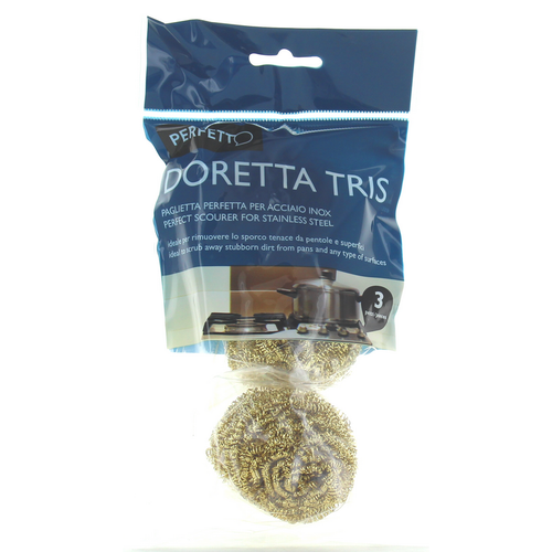 PERFETTO PAGLIETTA DORATA " GOLD TRIS" 3 PEZZI